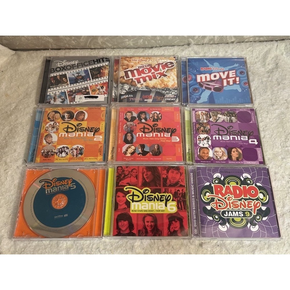 DISNEY CD 2000s LOT | DISNEY MANIA 2-6 (SEE DESC), BOX OFFICE HITS & MORE